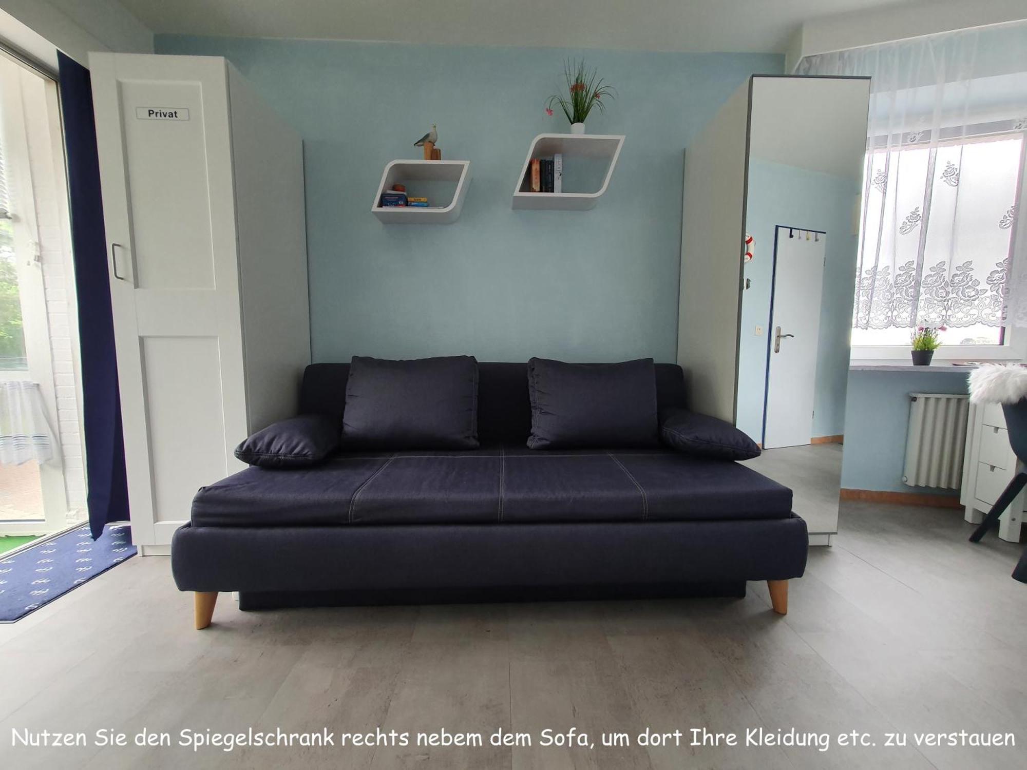 Apartment 103 Im Haus Seehuette Direkt Am Strand In Cuxhaven Duhnen Mit Seesicht In Der Ferne Esterno foto